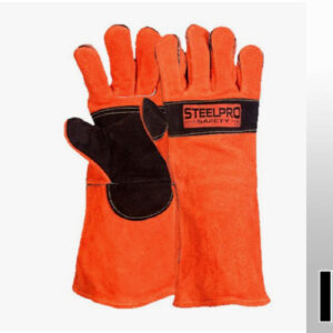 GUANTE SOLDADOR NARANJA KEVLAR CON REFUERZO