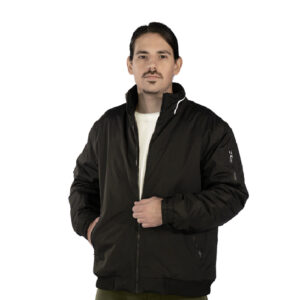 CAMPERA NEGRA URBANA IMPERMEABLE C/REFLEC DUTY