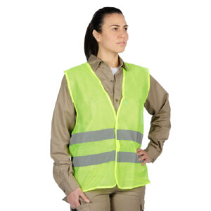 CHALECO FLUO AMARILLO CON REFLECTIVO